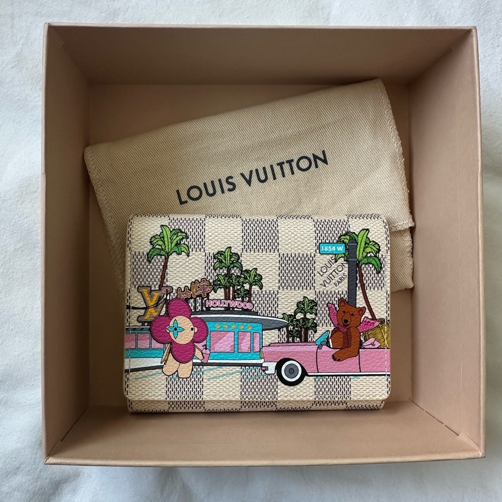 LOUIS VUITTON Victorine Vivienne wallet in Damier Azur